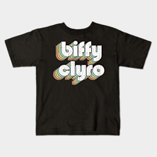 Biffy Clyro / Rainbow Vintage Kids T-Shirt